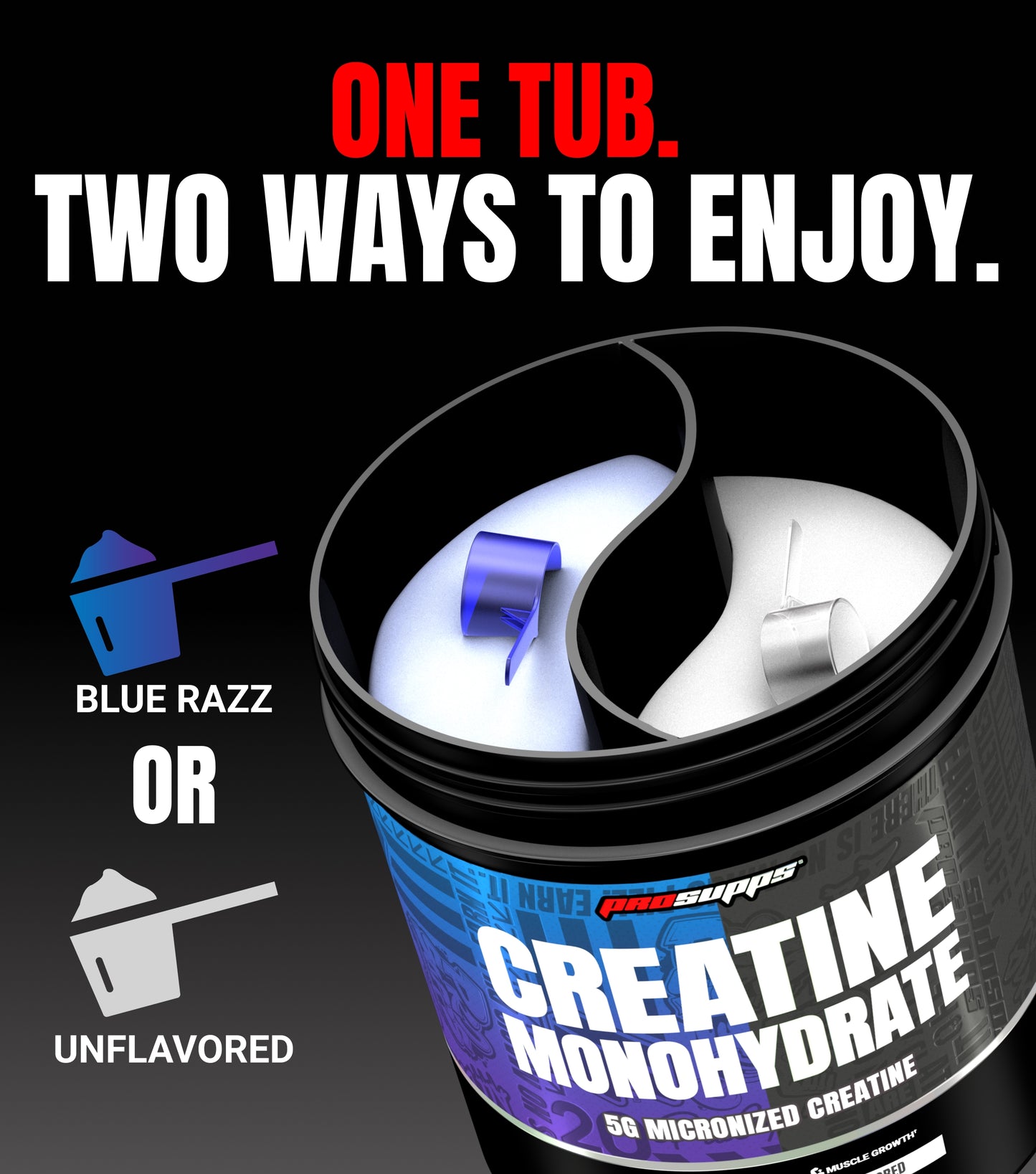 Creatine Monohydrate Dual Tub