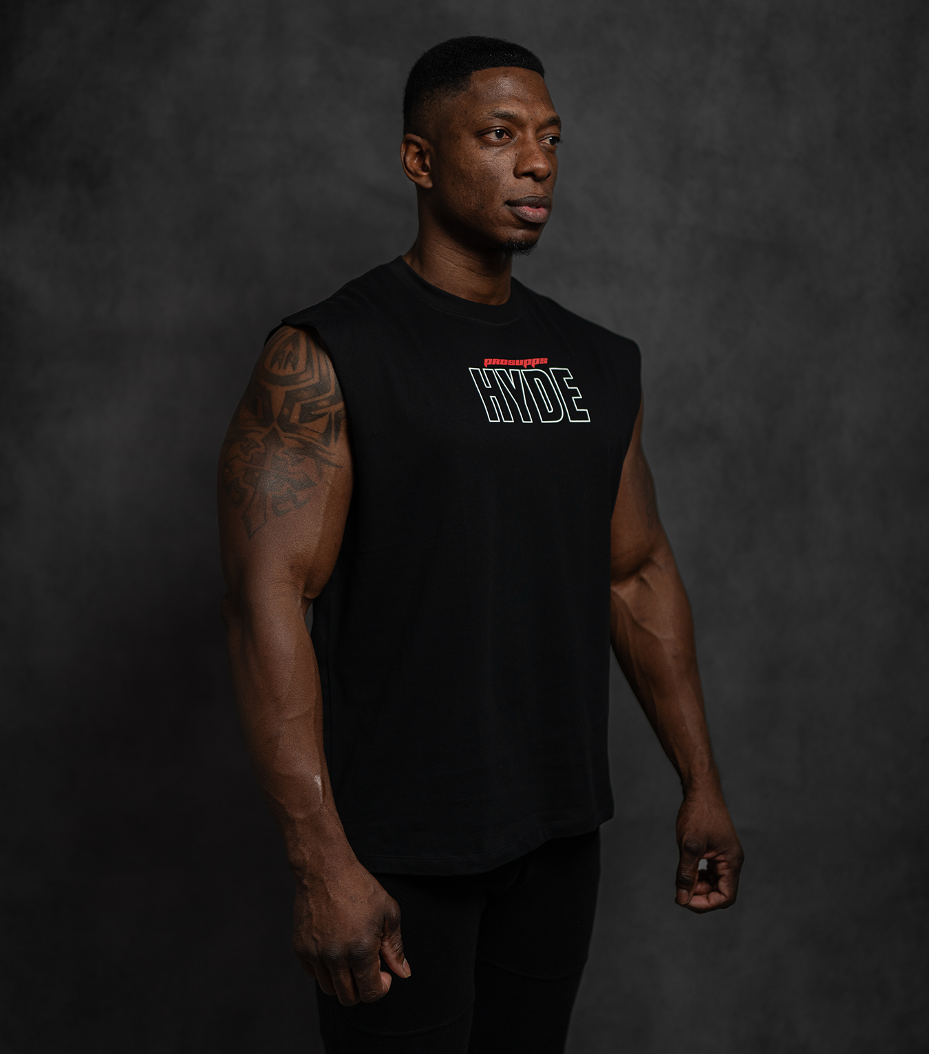 HYDE Oversized Sleeveless Tee - Black