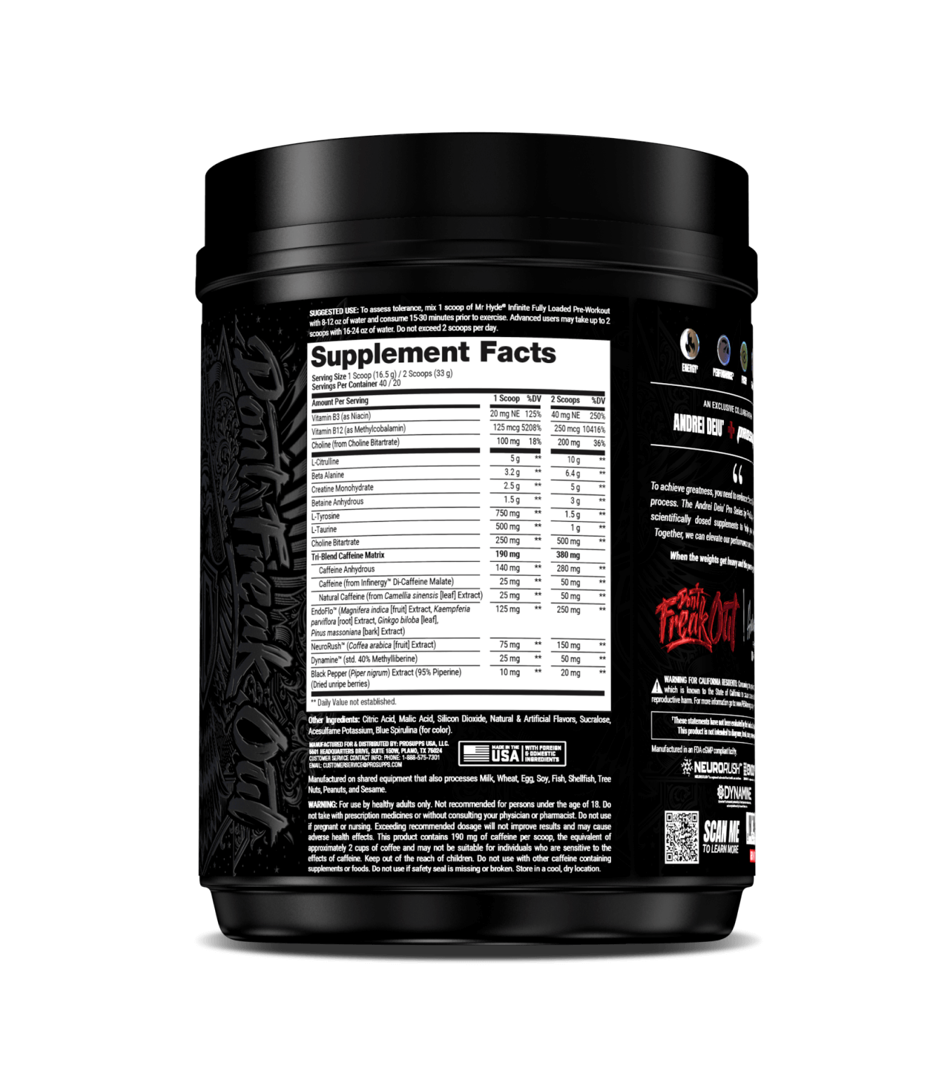 Mr. HYDE Infinite Fully Dosed Pre-Workout