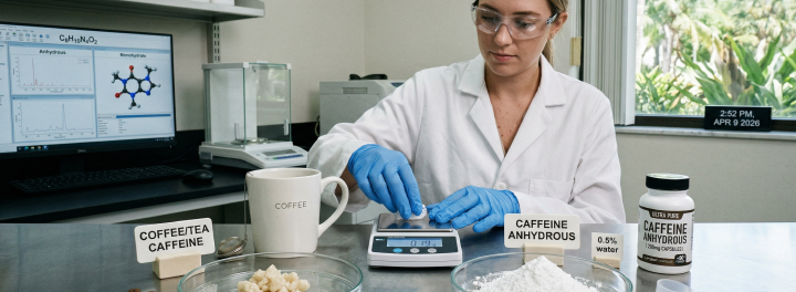 Caffeine anhydrous vs caffeine: Key differences explained