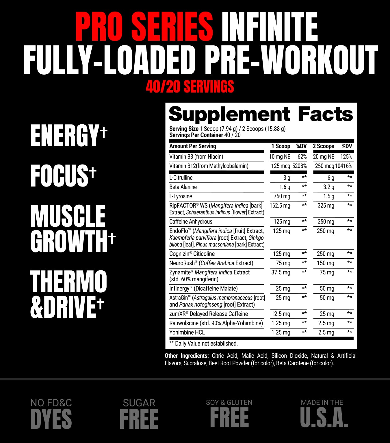 Pro Series Infinite Fully Loaded Pre-Workout