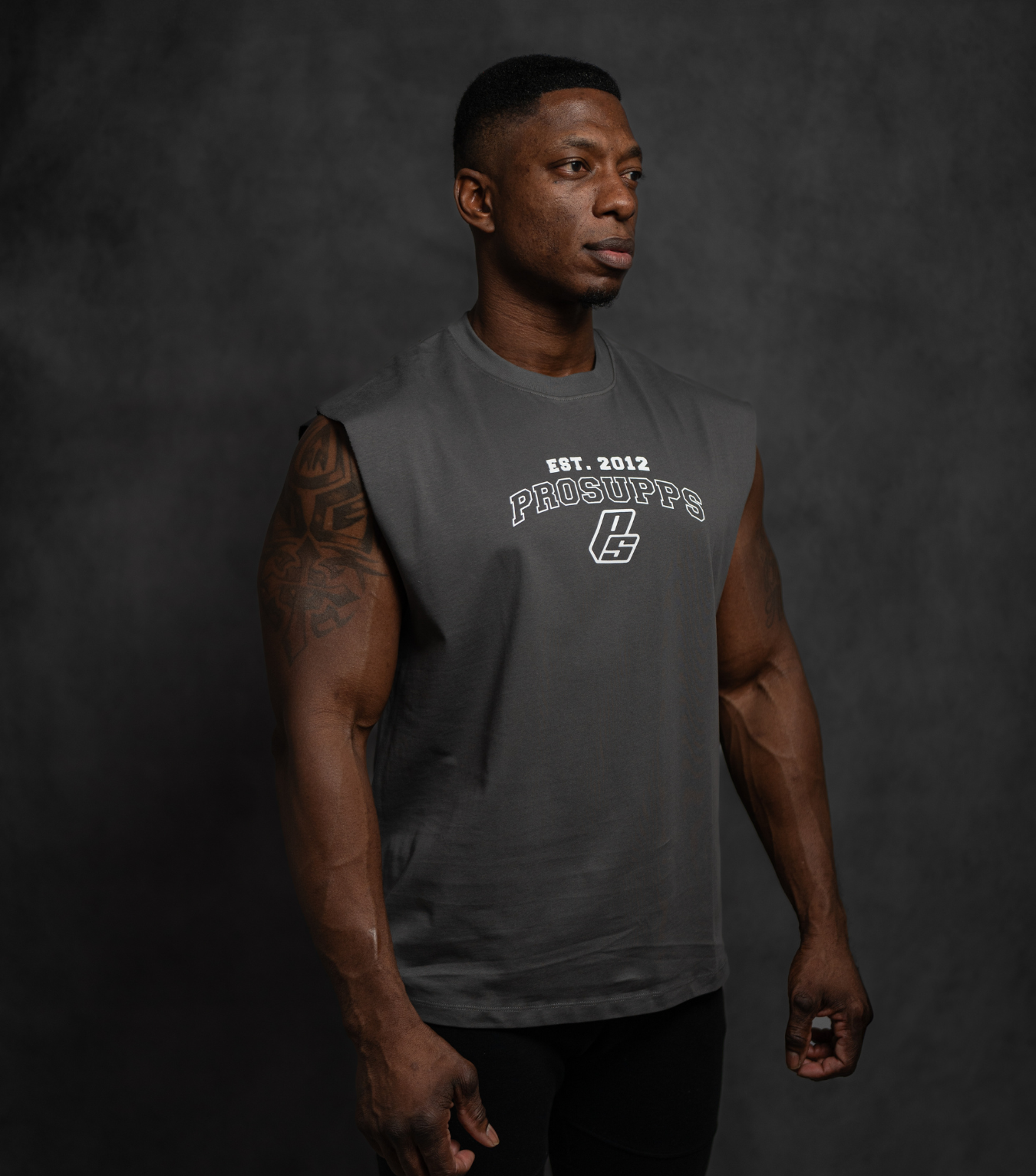 ProSupps Oversized Sleeveless Tee - Grey