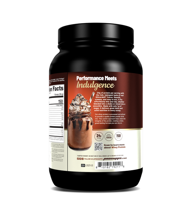 ProSupps Whey Protein Featuring Premium Ghirardelli® Cocoa