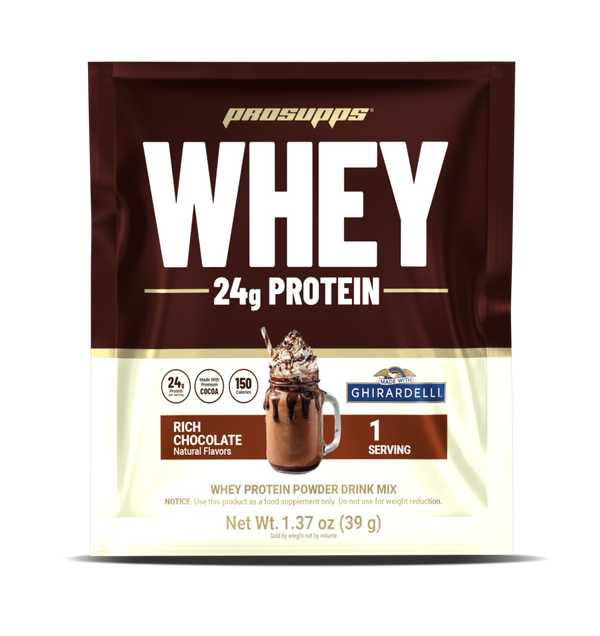ProSupps Whey Protein Featuring Premium Ghirardelli Cocoa 1 Serve