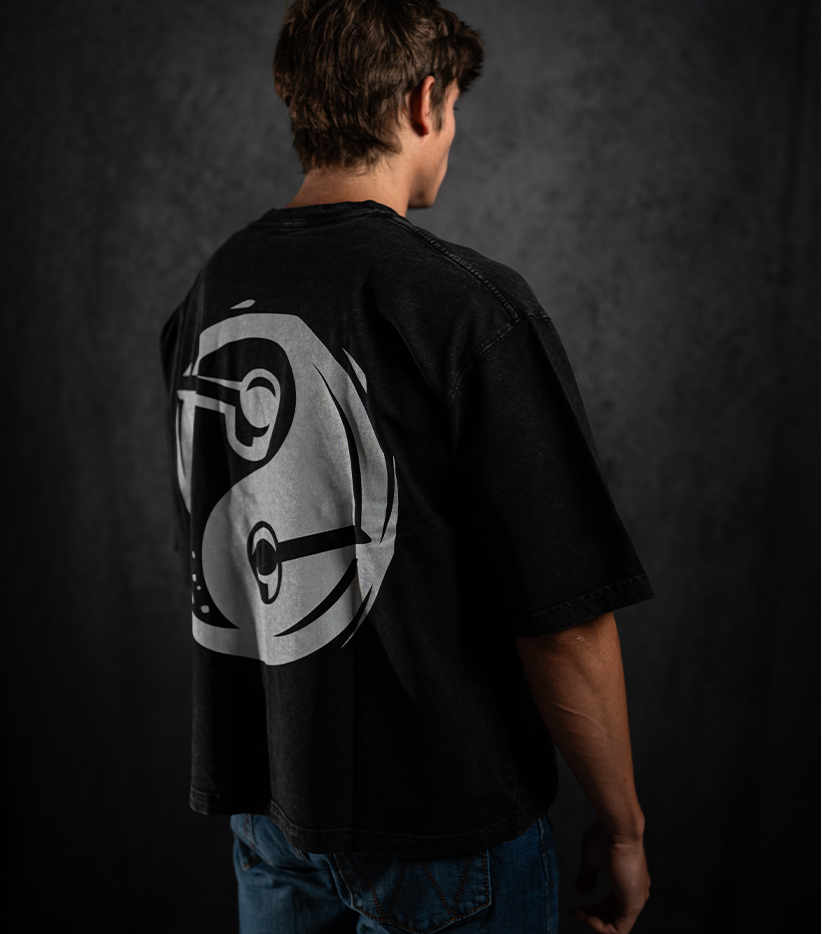 Duality Oversized Cropped Tee