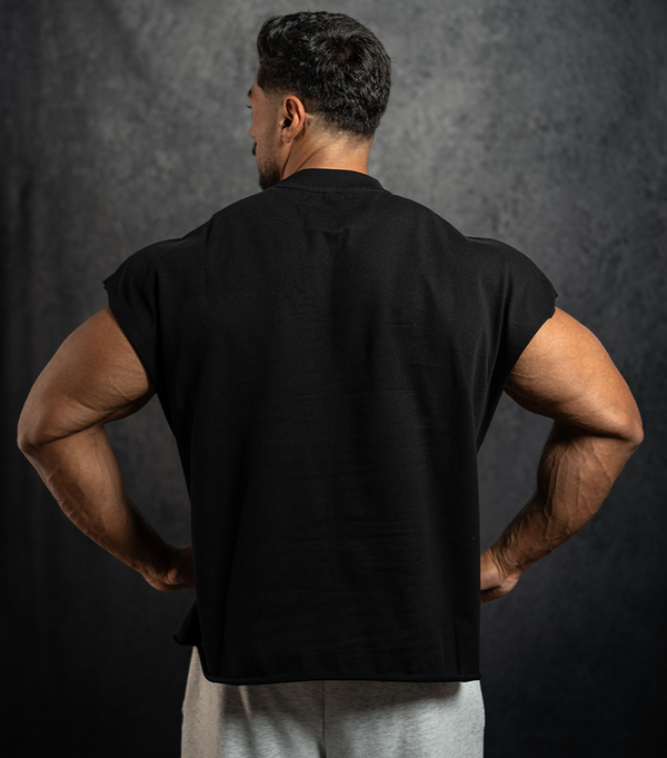 ProSupps Cropped Cut Off Tee-Black